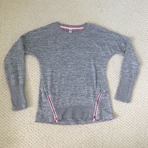Girls Gray and Pink Sweater
